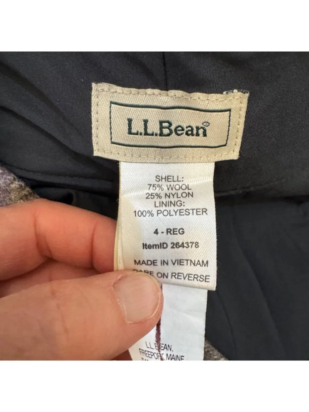 Vintage 90s L.L. Bean "Andover" Wool Mini Skirt Size 4 Preppy Earthy Academia - Picture 10 of 13
